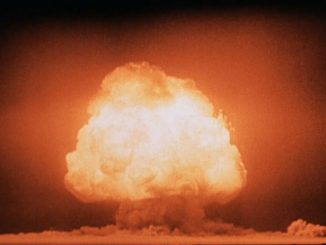The Trinity test of the Manhattan Project was the first detonation of a nuclear weapon / credit: U.S. Department of Energy