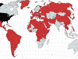 A map of countries where the United States has militarily intervened / credit: Congressional Research Service