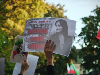 A poster featuring Mahsa Amini, a Kurdish woman in Iran who died in the custody of the morality police / credit: Photo by Artin Bakhan on Unsplash
