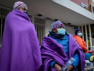 Kenyan migrant workers gather on January 11 at their country's consulate in Beirut to demand repatriation / credit: Middle East Eye / Matt Kynaston