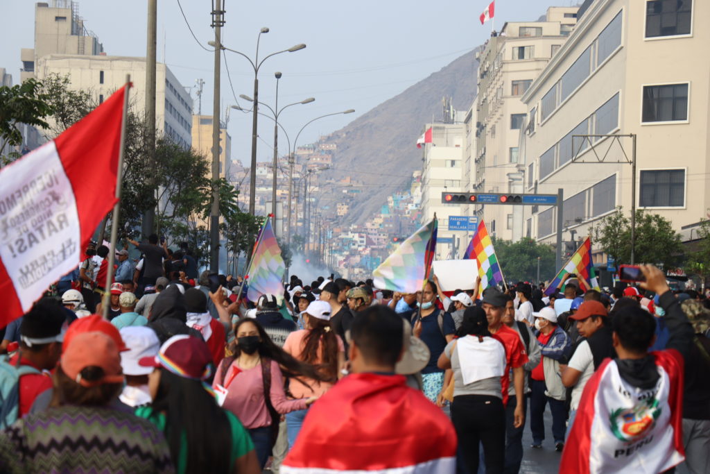 Protesters on December 18 in Lima, Perú / credit: Mayimbú / Wikipedia