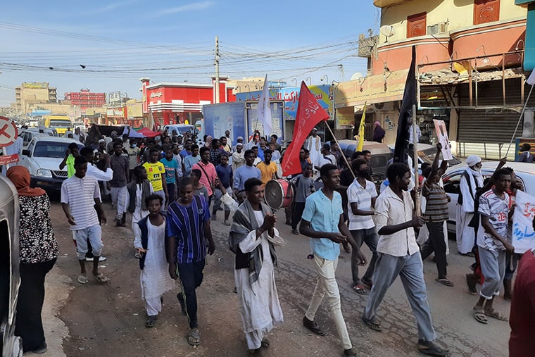 A protest in Atbara, Sudan / source: Socialist Worker