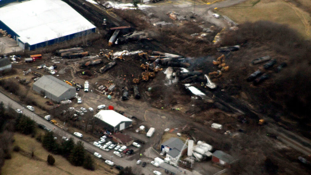 For unionized rail workers, the train derailment exposes systemic failures in a railroad system that is driven by profit, not safety / credit: U.S. Environmental Protection Agency