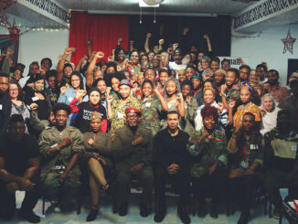 Attendees of the African People's Socialist Party (APSP) Plenary 2017. In the front row includes recently indicted defendants Gazi Kodzo, Omali Yeshitela