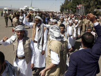 The Yemeni Army and Houthi rebels each exchanged 21 prisoners in a historic exchange on April 16 / credit: Anadolu Agency