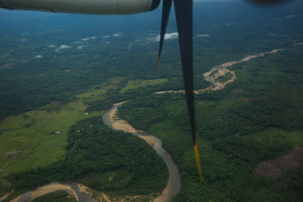 Aerial view of the Putumayo department, called the door of the Amazon / credit: Antonio Cascio