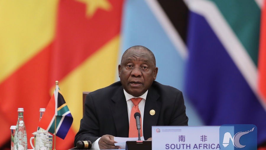 South African President Cyril Ramaphosa / credit: Xinhua/Ju Peng